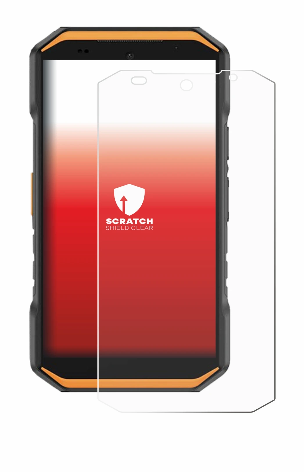 Image de l'appareil Ulefone Armor X32 Pro avec une grande variété de protections d'écran.