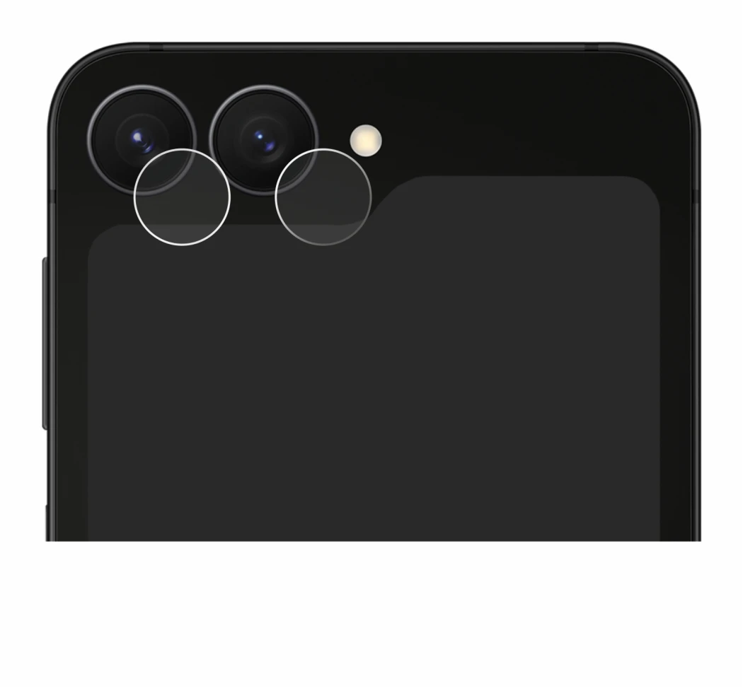 Image de l'appareil Samsung Galaxy Z Flip 7 FE (Caméra UNIQUEMENT) avec une grande variété de protections d'écran.