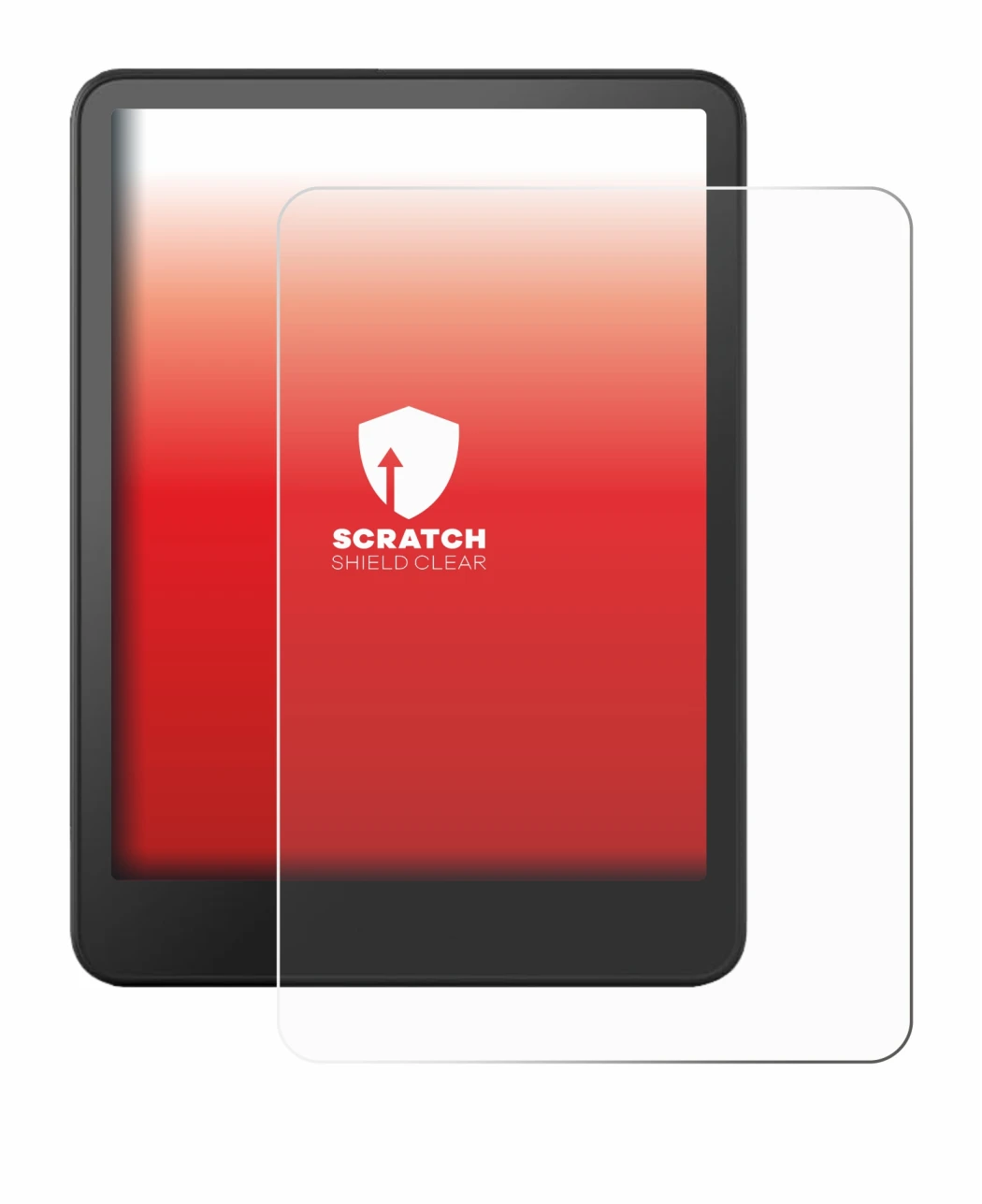 Image de l'appareil Amazon Kindle Colorsoft avec une grande variété de protections d'écran.