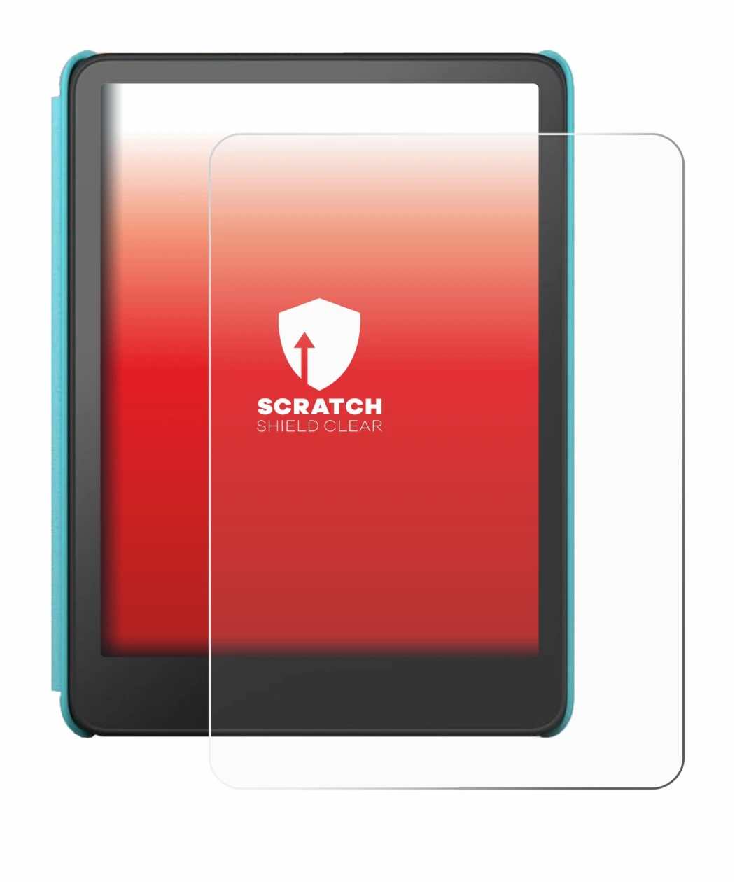 Image de l'appareil Amazon Kindle Colorsoft Kids avec une grande variété de protections d'écran.