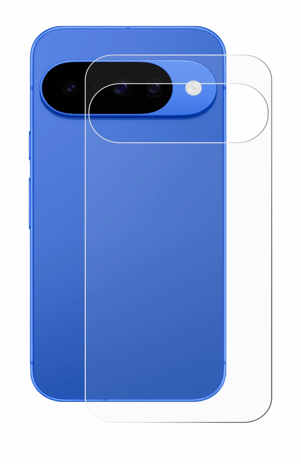 Image de l'appareil Google Pixel 10 (Arrière) avec une grande variété de protections d'écran.