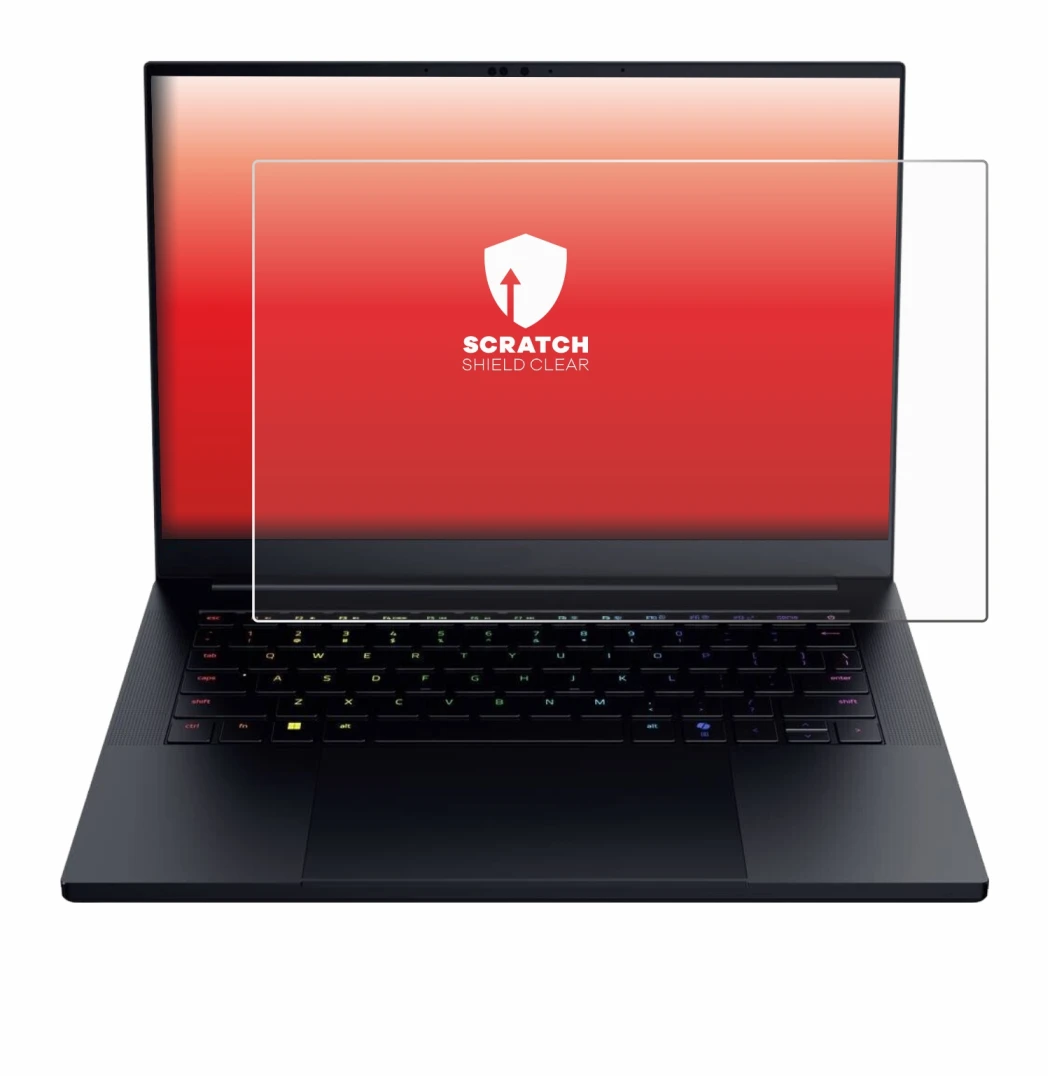 Image de l'appareil Razer Blade 14 2025 avec une grande variété de protections d'écran.