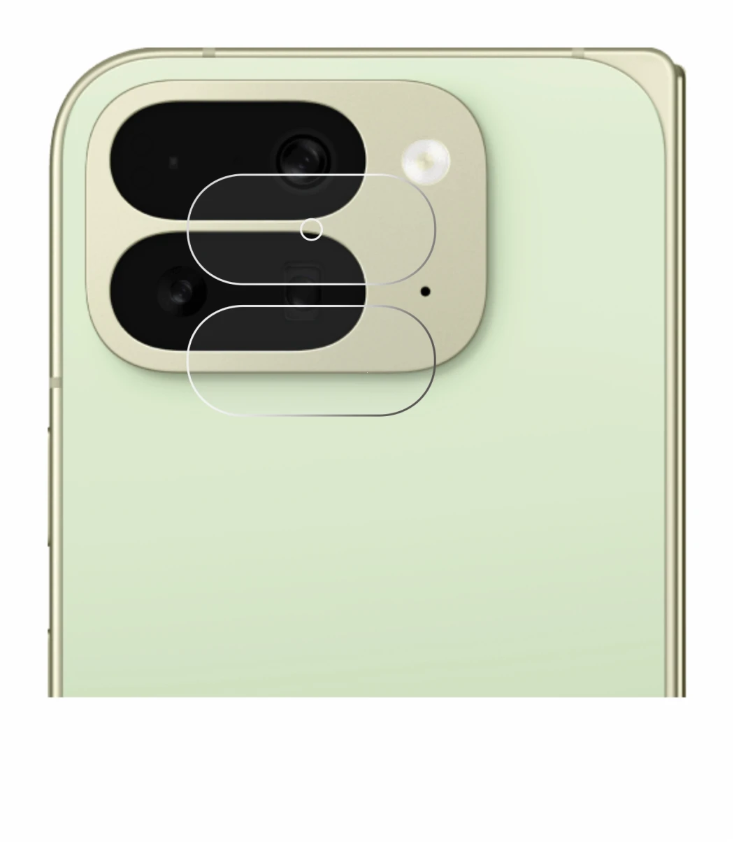 Image de l'appareil Google Pixel 10 Pro Fold (Caméra UNIQUEMENT) avec une grande variété de protections d'écran.