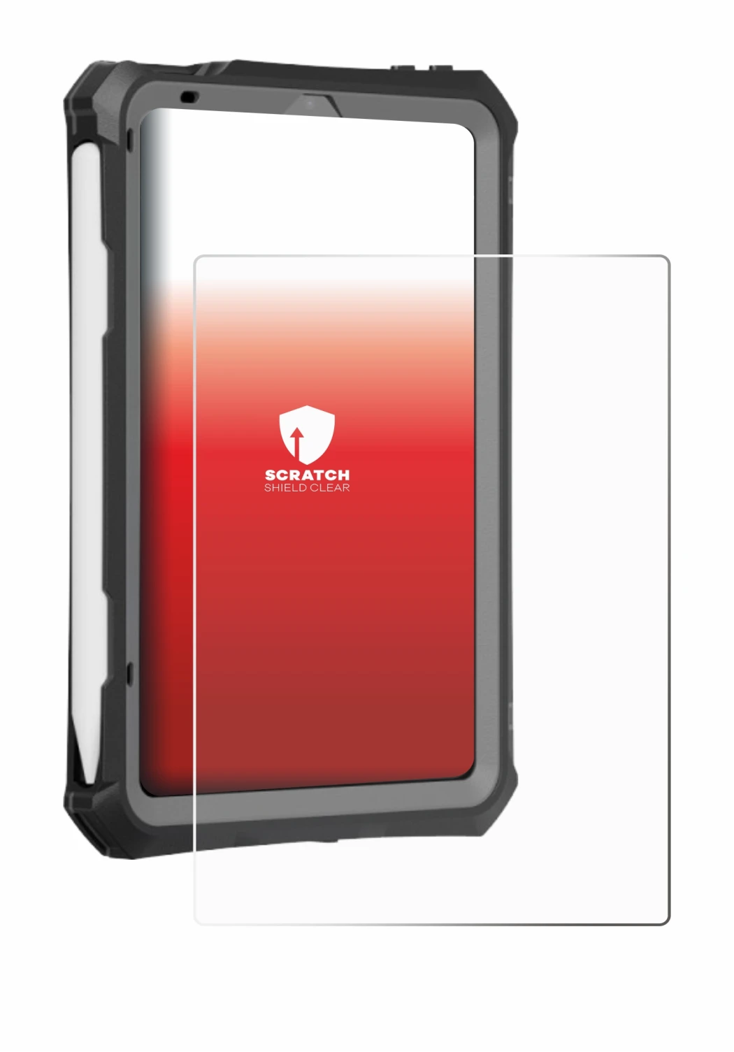 Image de l'appareil Apple iPad Mini 7 2024 (case-friendly) avec une grande variété de protections d'écran.