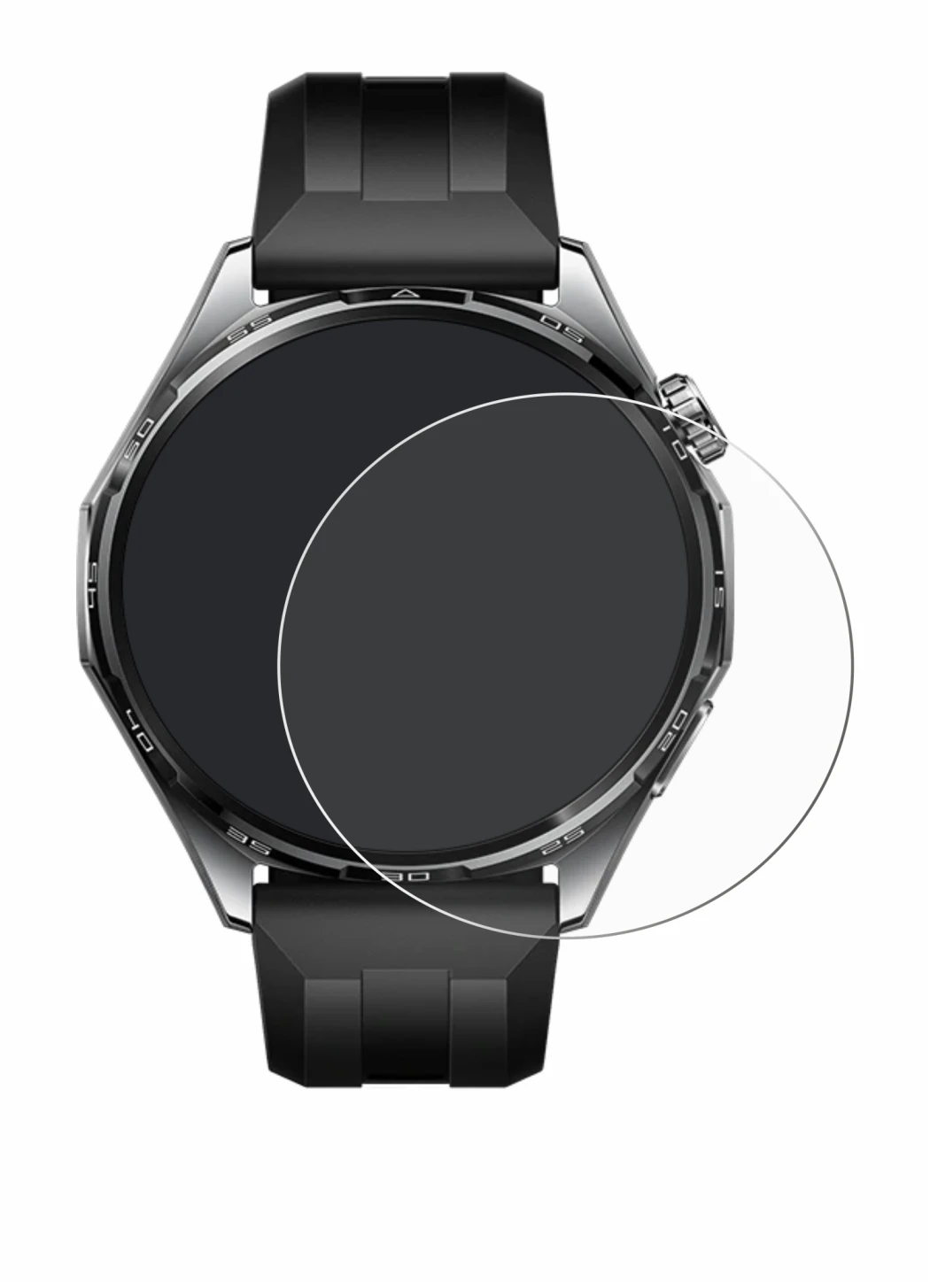 Image de l'appareil Huawei Watch GT 6 (46 mm) avec une grande variété de protections d'écran.