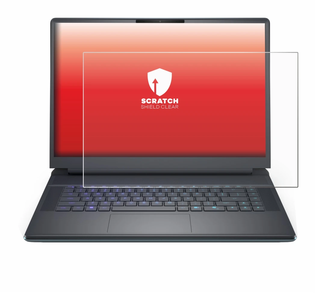 Image de l'appareil Dell Alienware 16 Area-51 avec une grande variété de protections d'écran.