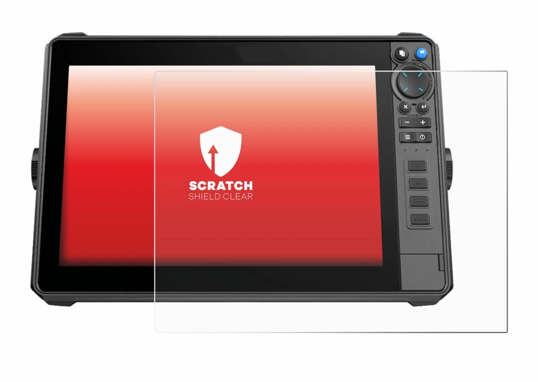 Image de l'appareil Lowrance HDS-12 Pro avec une grande variété de protections d'écran.