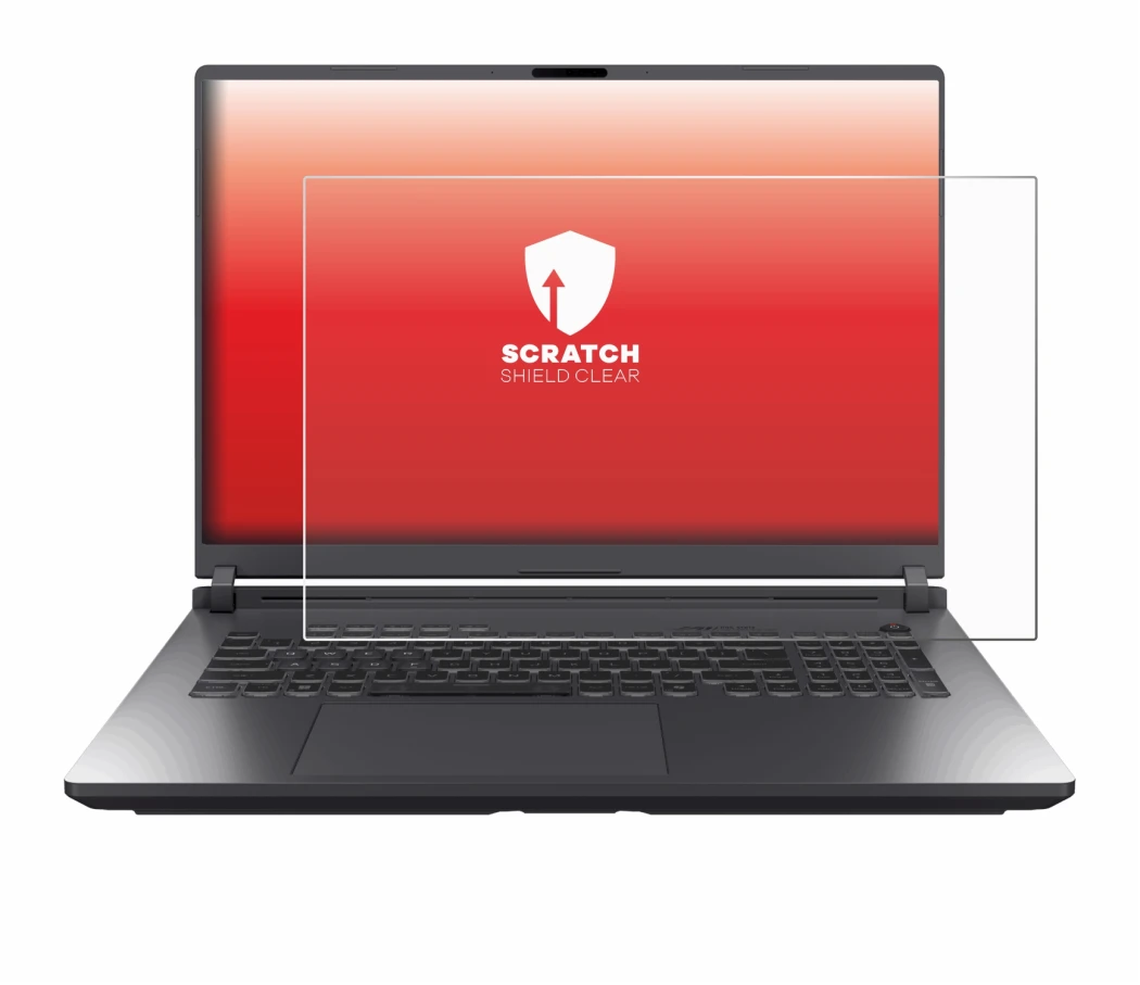 Image de l'appareil ASUS ROG Strix G18 G815 2025 avec une grande variété de protections d'écran.