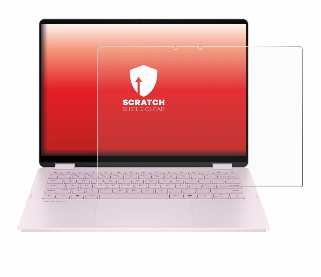 Image de l'appareil HP OmniBook 5 Flip 14 14-fp0153ng avec une grande variété de protections d'écran.