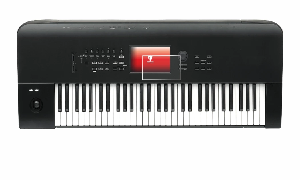 Image de l'appareil KORG Nautilus 61 avec une grande variété de protections d'écran.