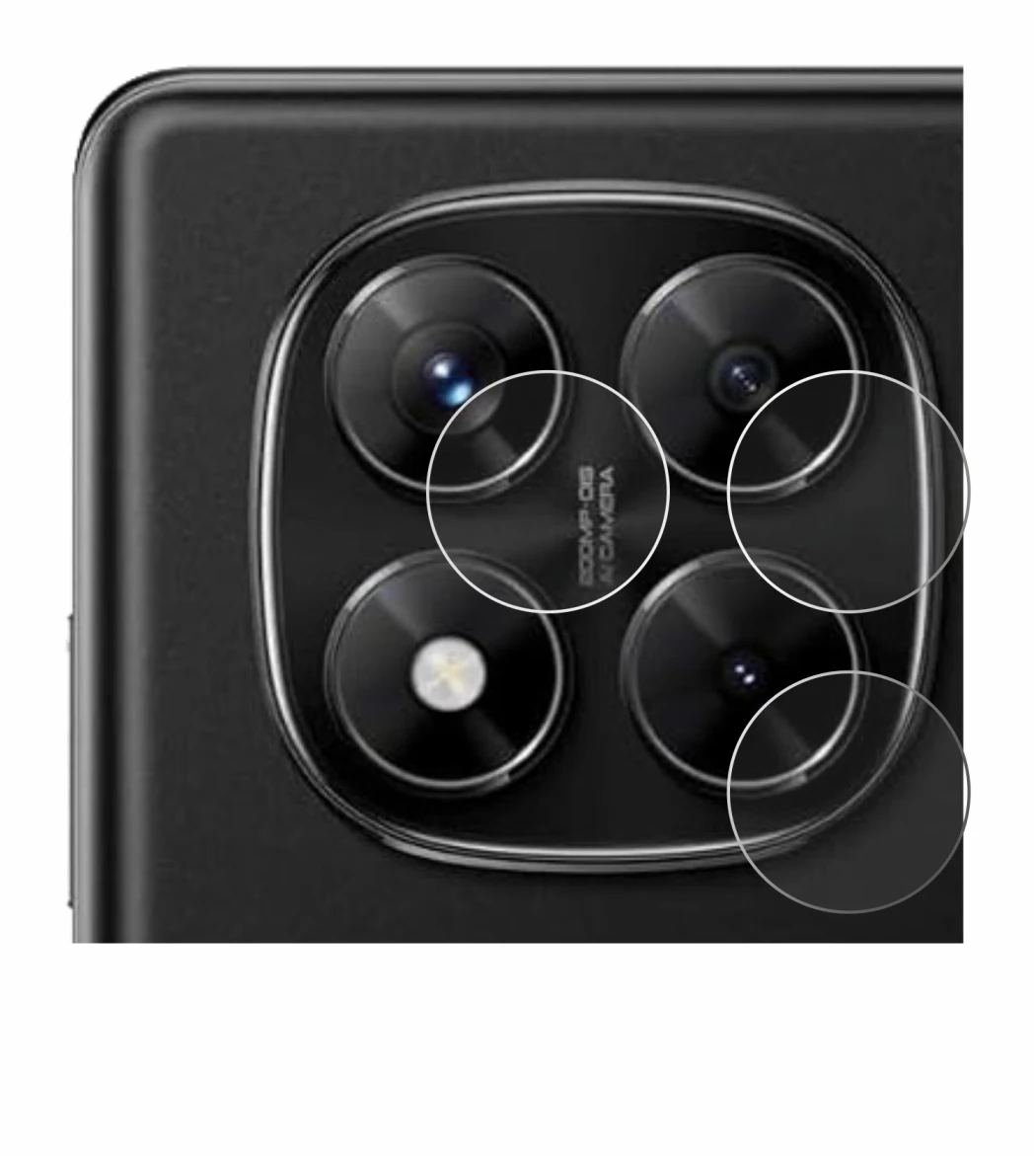 Image de l'appareil Xiaomi Redmi Note 14 Pro 4G (Caméra UNIQUEMENT) avec une grande variété de protections d'écran.