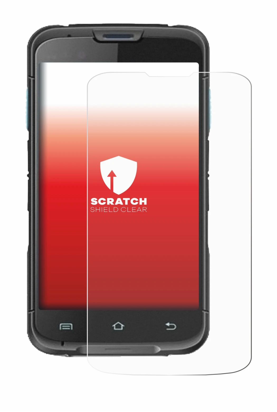 Image de l'appareil Unitech EA602 avec une grande variété de protections d'écran.