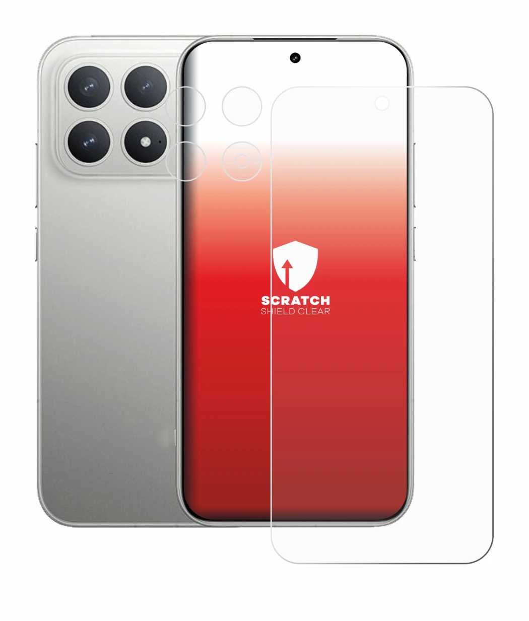 Image de l'appareil Xiaomi Poco F8 Pro 5G (Avant+Caméra) avec une grande variété de protections d'écran.