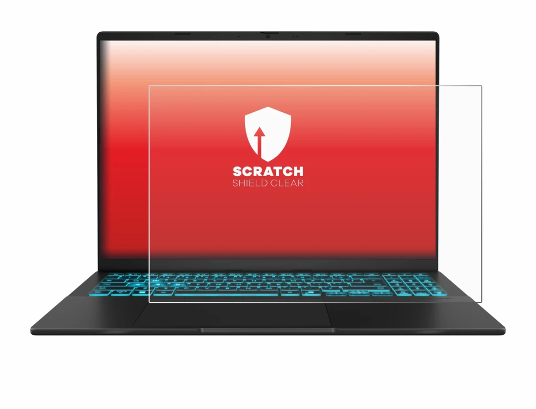 Image de l'appareil ASUS V16 V3607 avec une grande variété de protections d'écran.
