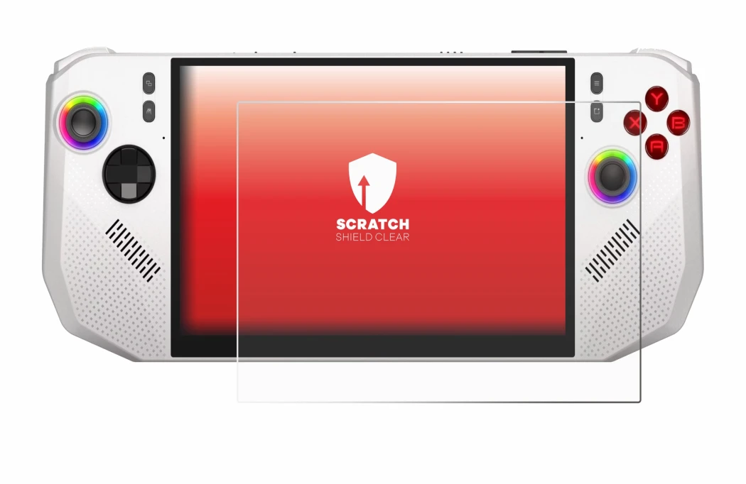 Image de l'appareil MSI Claw A8 BZ2EM avec une grande variété de protections d'écran.