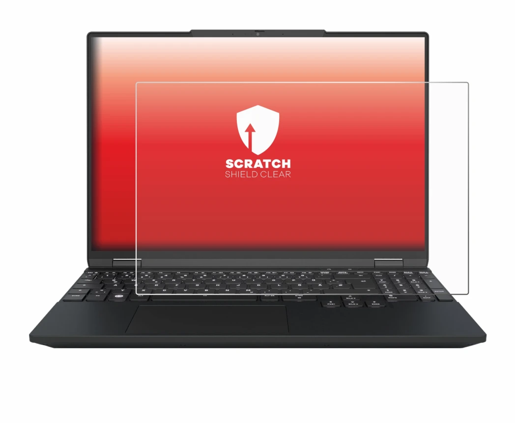 Image de l'appareil Tuxedo InfinityBook Max 15 Gen 10 avec une grande variété de protections d'écran.