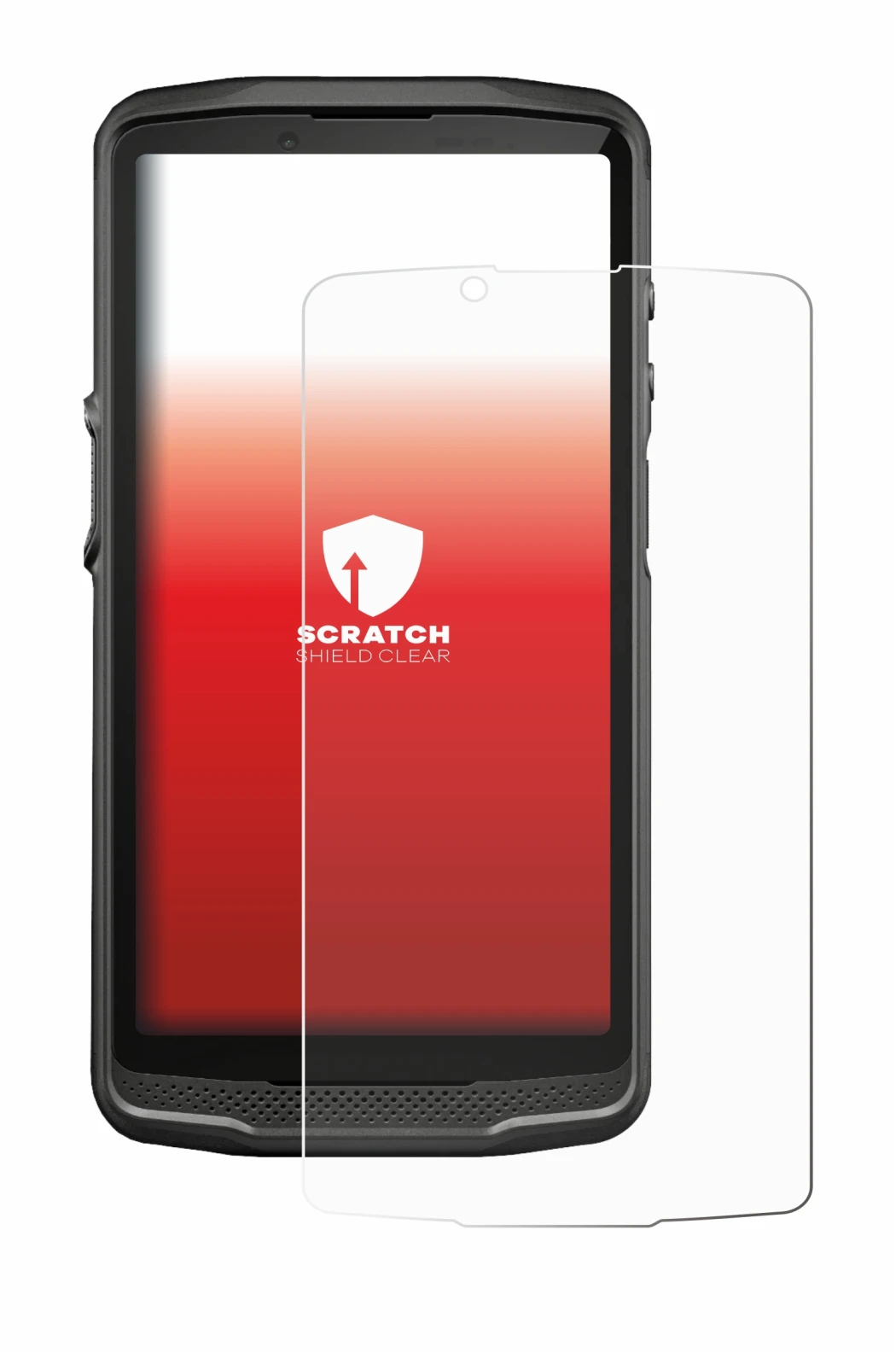 Image de l'appareil Crosscall Core M6 avec une grande variété de protections d'écran.