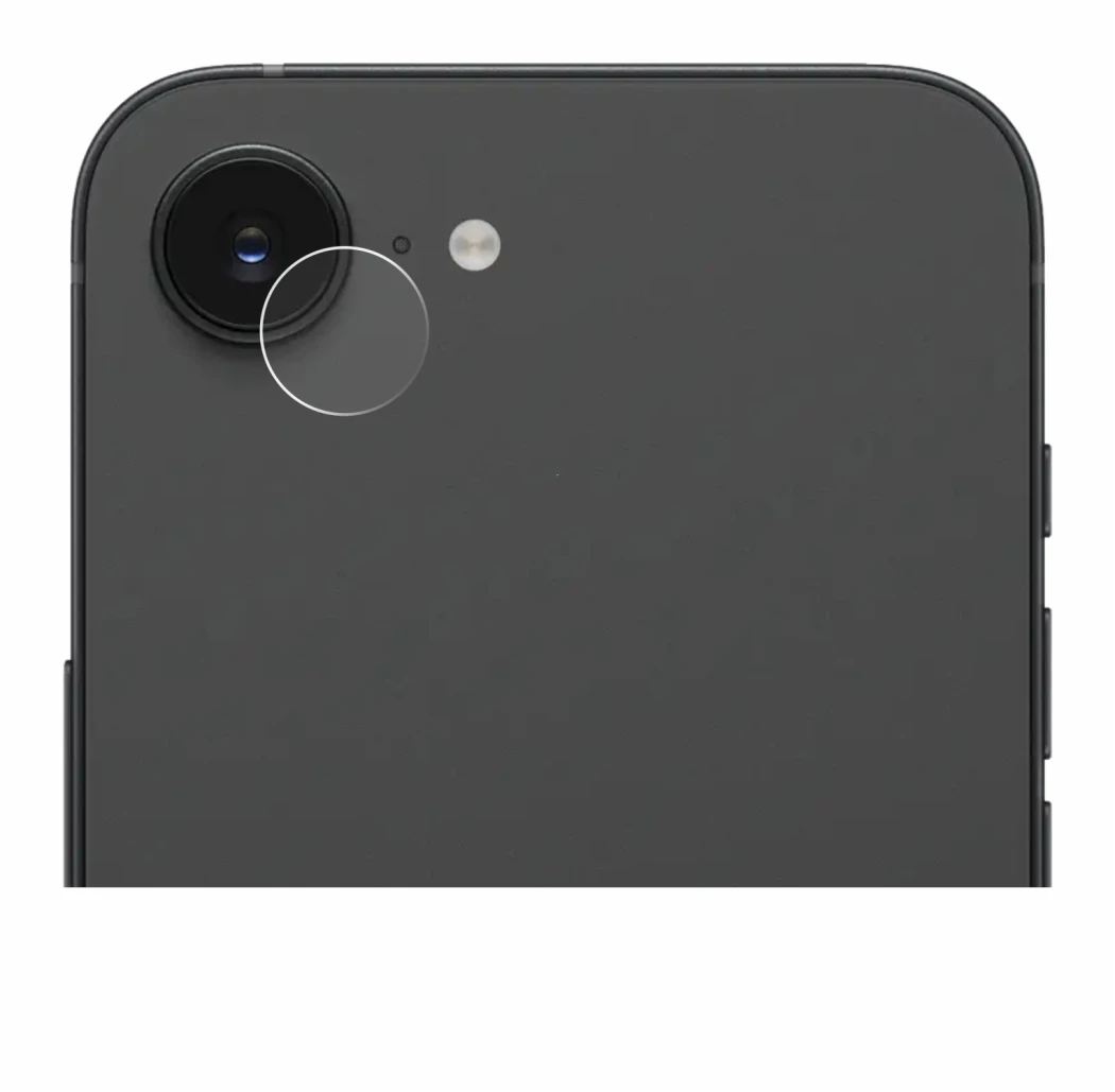 Image de l'appareil Apple iPhone 17e (Caméra UNIQUEMENT) avec une grande variété de protections d'écran.