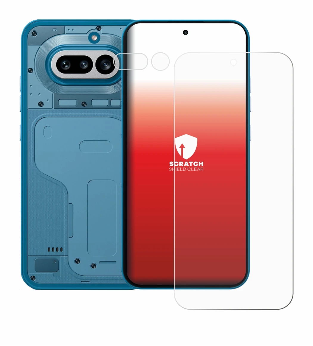 Image de l'appareil Nothing Phone (4a) (Avant+Caméra) avec une grande variété de protections d'écran.
