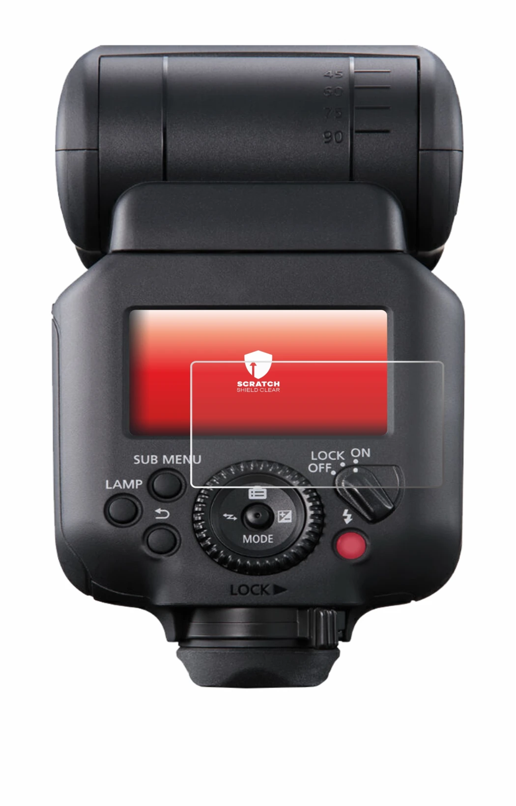Image de l'appareil Canon Speedlite EL-5 avec une grande variété de protections d'écran.