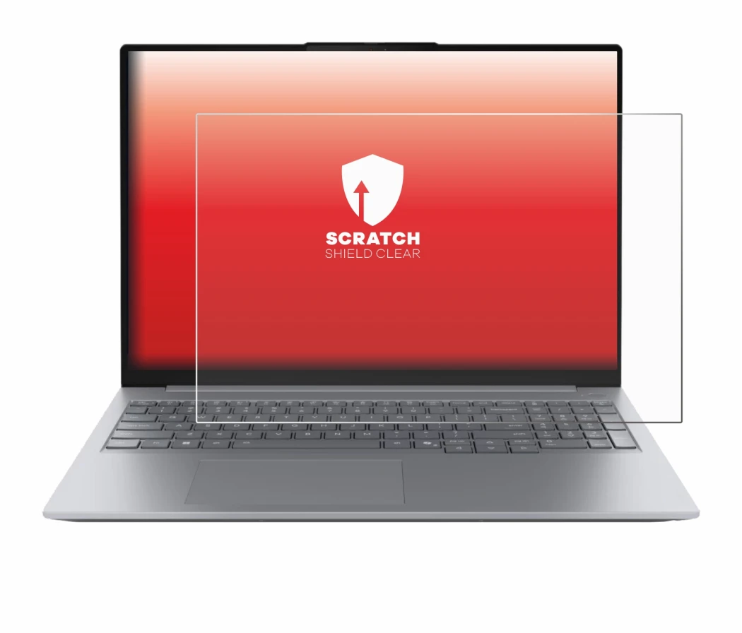 Image de l'appareil Lenovo ThinkBook 16 Gen 9 avec une grande variété de protections d'écran.