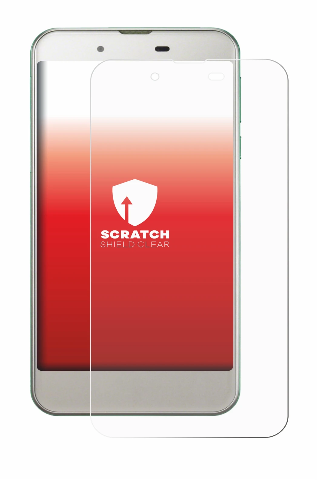 Image de l'appareil Sharp Aquos SHV37 avec une grande variété de protections d'écran.