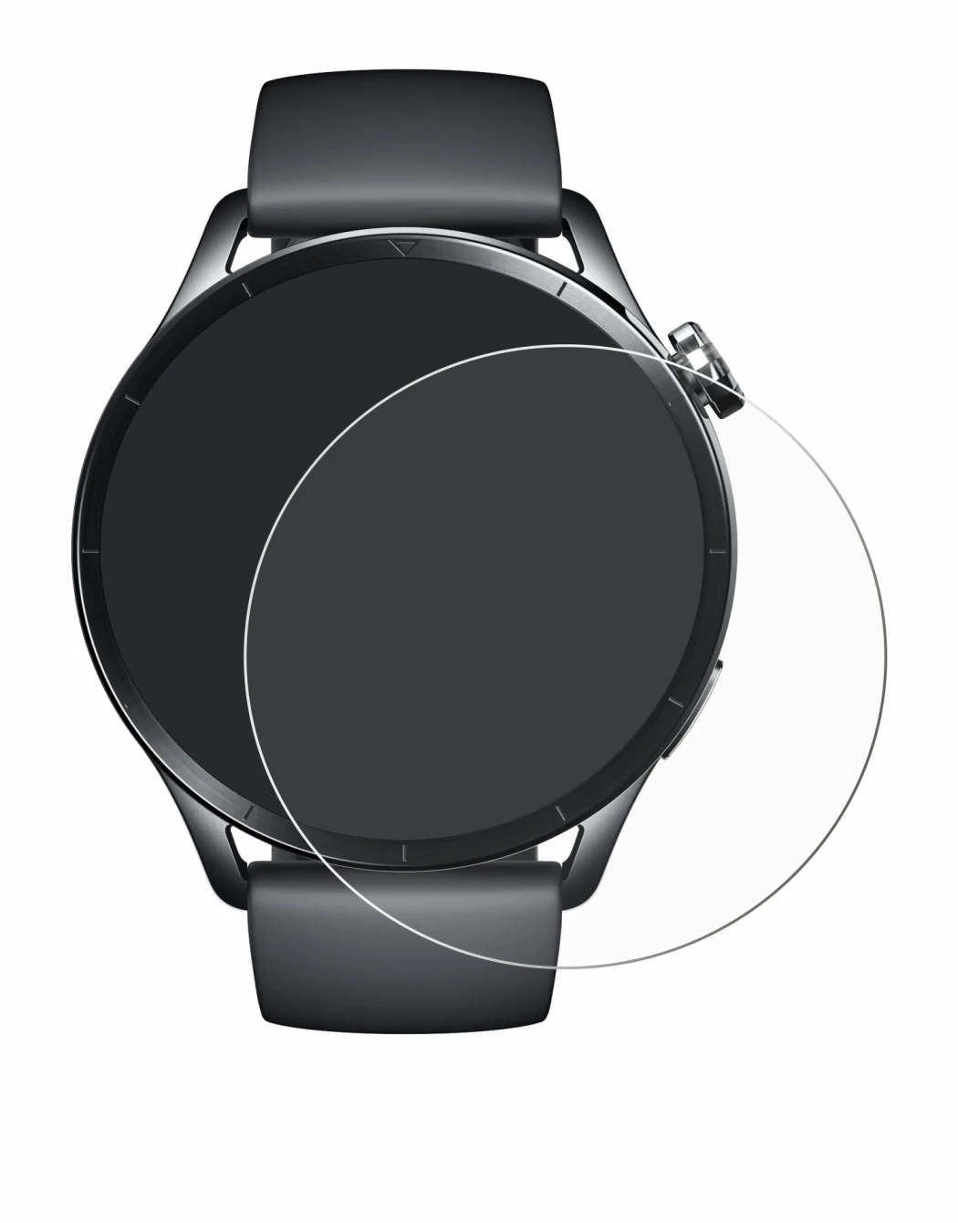Image de l'appareil Xiaomi Watch S5 avec une grande variété de protections d'écran.