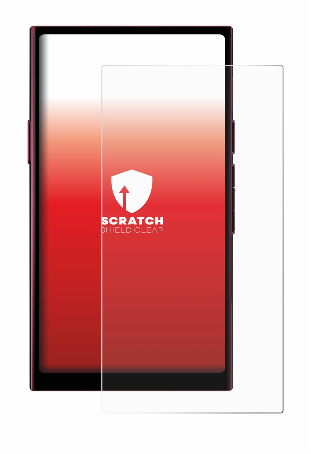 Image de l'appareil Hiby R8 II avec une grande variété de protections d'écran.