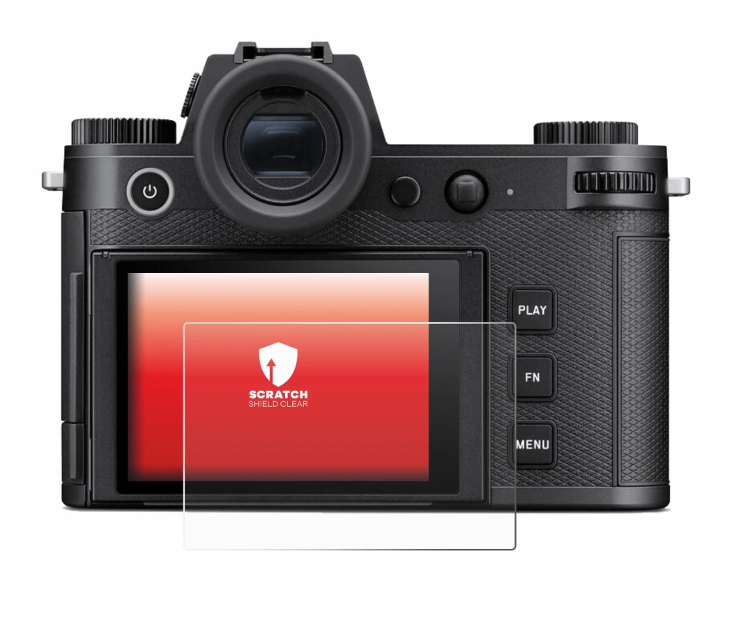 Image de l'appareil Leica SL3-P avec une grande variété de protections d'écran.