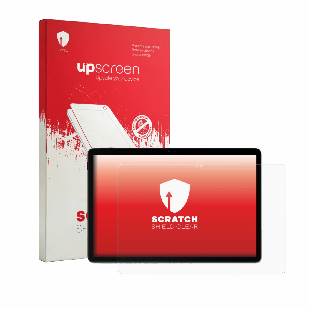 Face avant d’un emballage produit avec le logo de la marque upscreen. À côté, l’appareil POCKAM P11 11