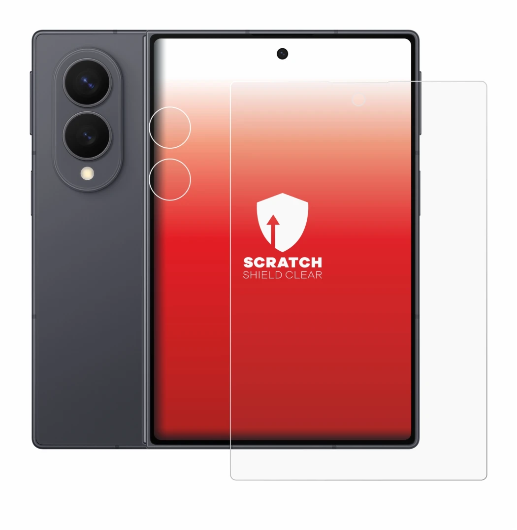 Image de l'appareil Samsung Galaxy Z Fold 8 (Avant+Caméra) avec une grande variété de protections d'écran.