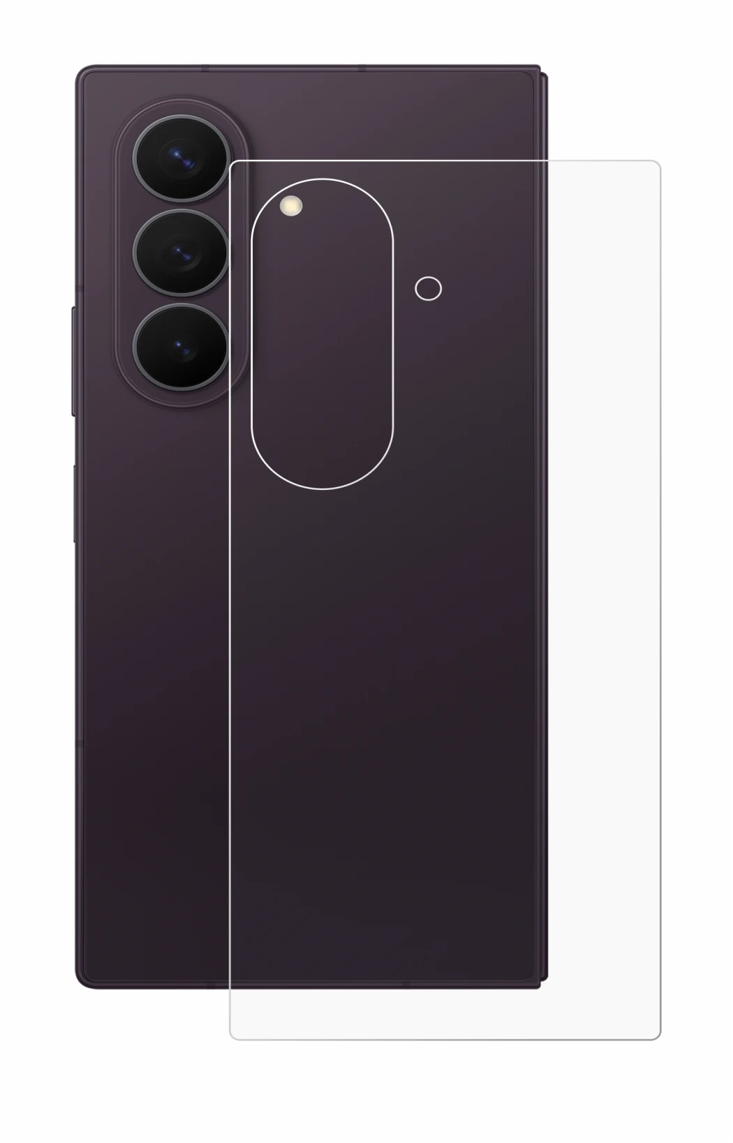 Image de l'appareil Samsung Galaxy Z Fold 8 Ultra (Arrière) avec une grande variété de protections d'écran.