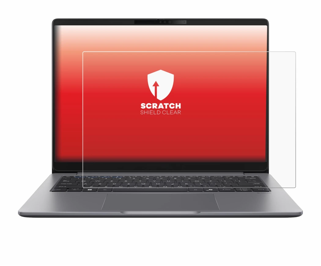 Image de l'appareil ASUS ExpertBook PM3 avec une grande variété de protections d'écran.