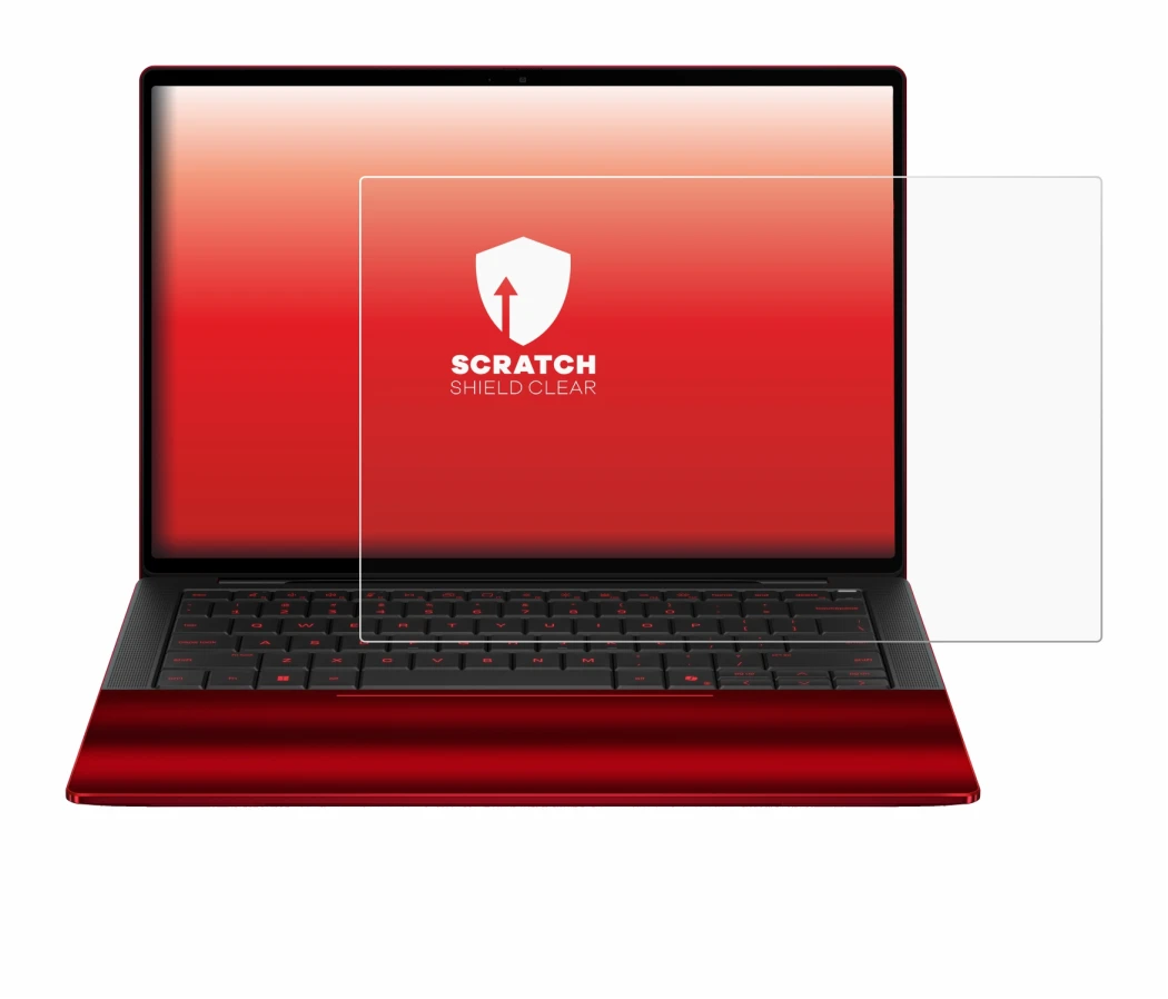 Image de l'appareil HP Scuderia Ferrari Notebook avec une grande variété de protections d'écran.