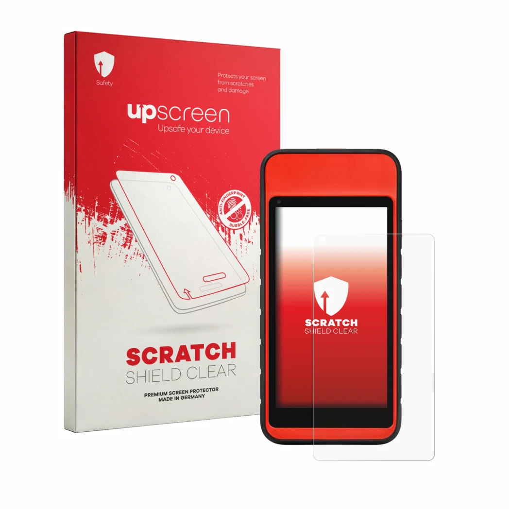 Face avant d’un emballage produit avec le logo de la marque upscreen. À côté, l’appareil Autel MaxiTPMS ITS600 est représenté