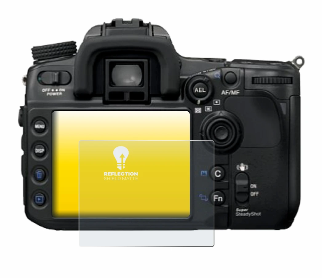 Image de l'appareil Sony Alpha 700 (DSLR-A700) avec une grande variété de protections d'écran.