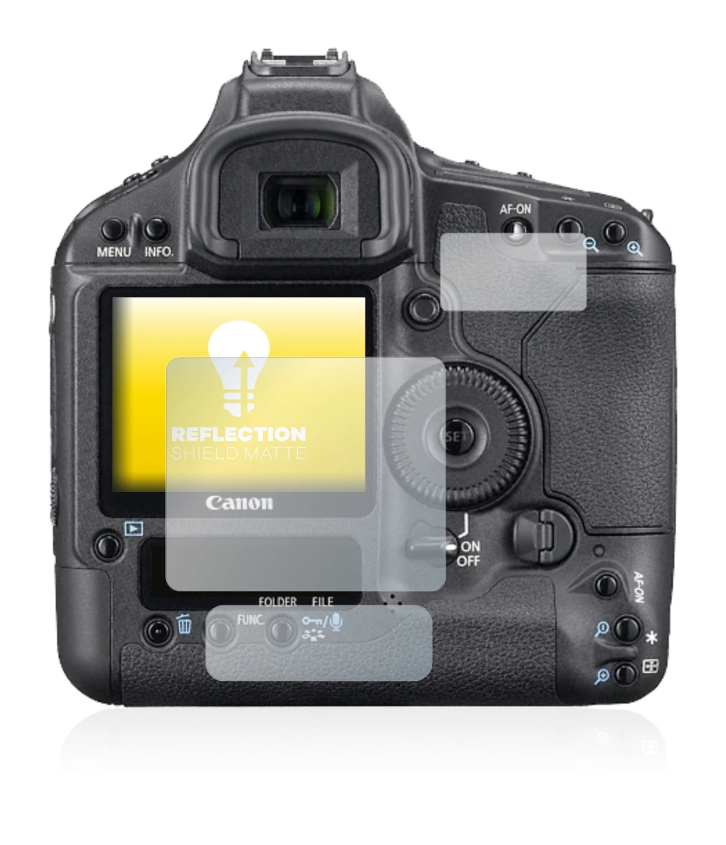 Image de l'appareil Canon EOS 1Ds Mark III avec une grande variété de protections d'écran.