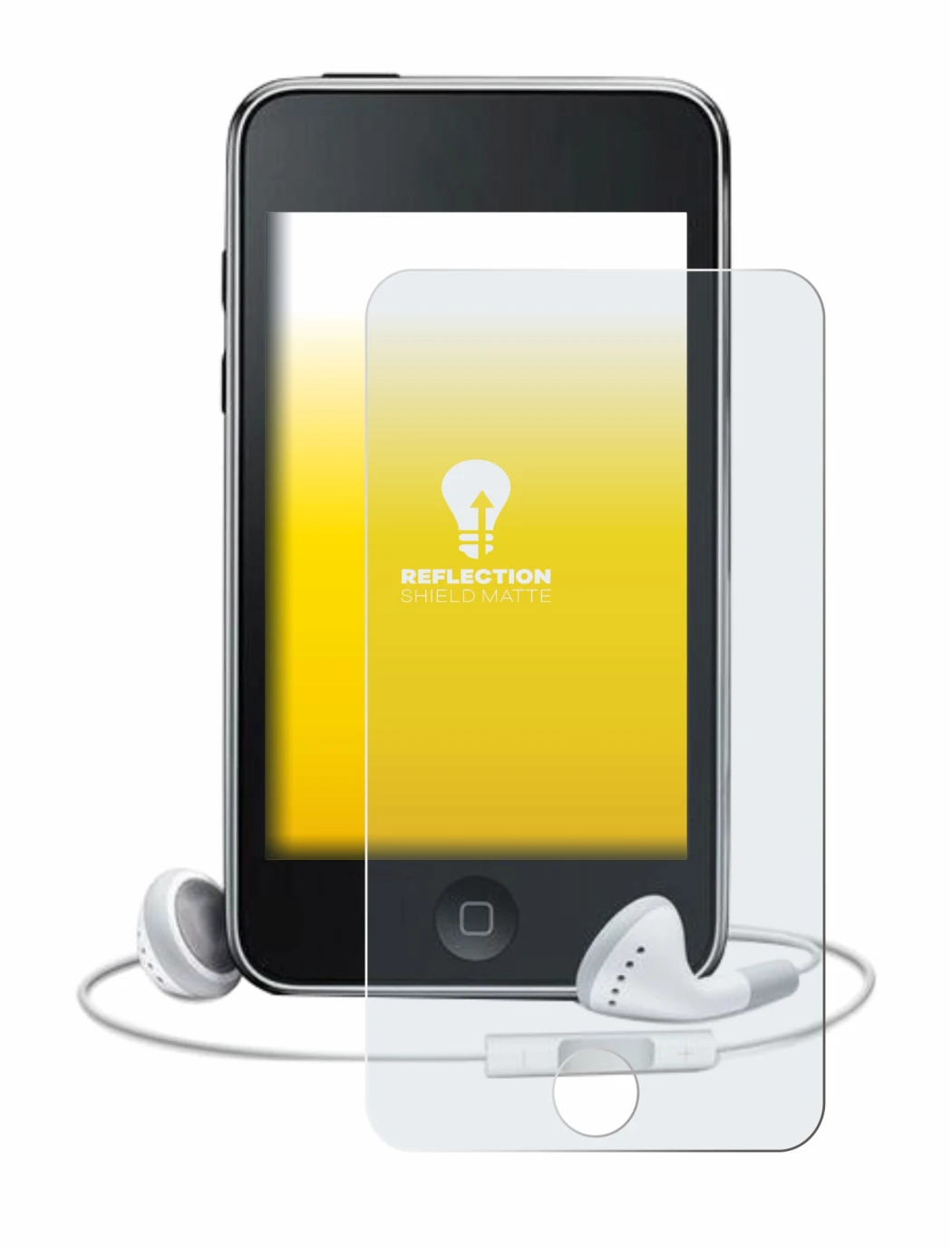 Image de l'appareil Apple iPod Touch (3ème Gen.) avec une grande variété de protections d'écran.