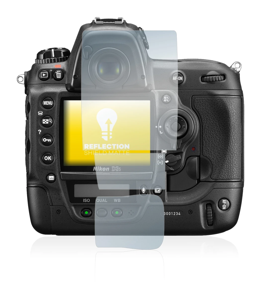 Image de l'appareil Nikon D3S avec une grande variété de protections d'écran.