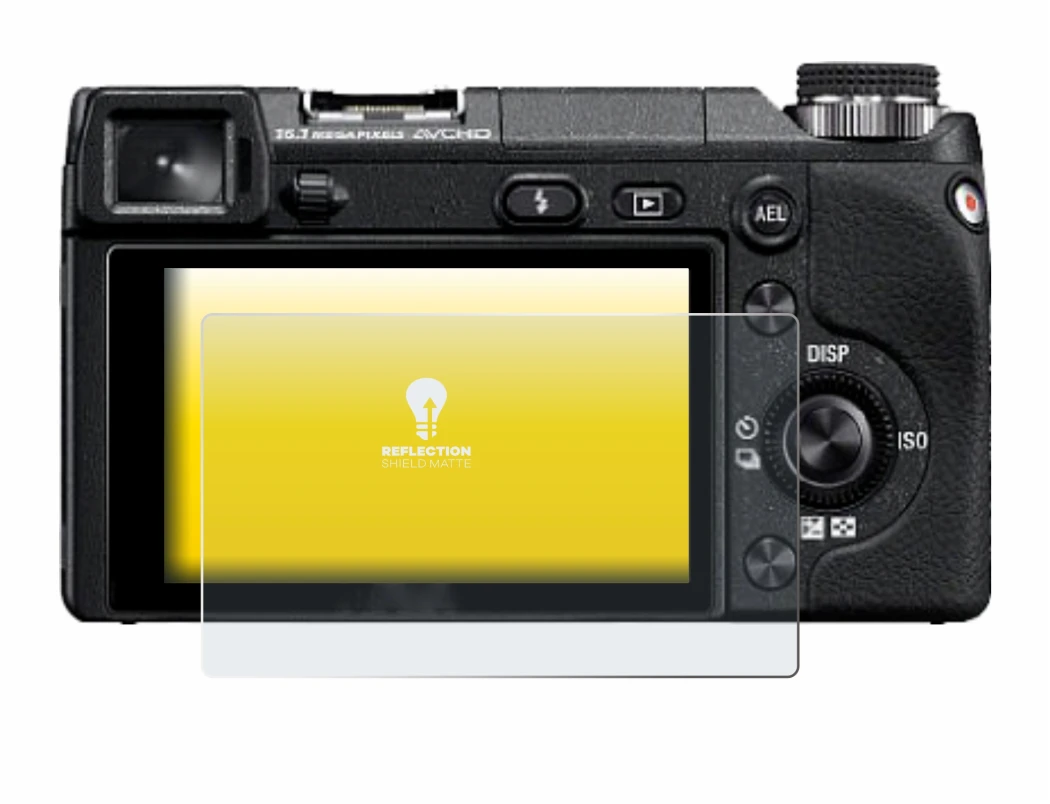 Image de l'appareil Sony Alpha NEX-6 avec une grande variété de protections d'écran.