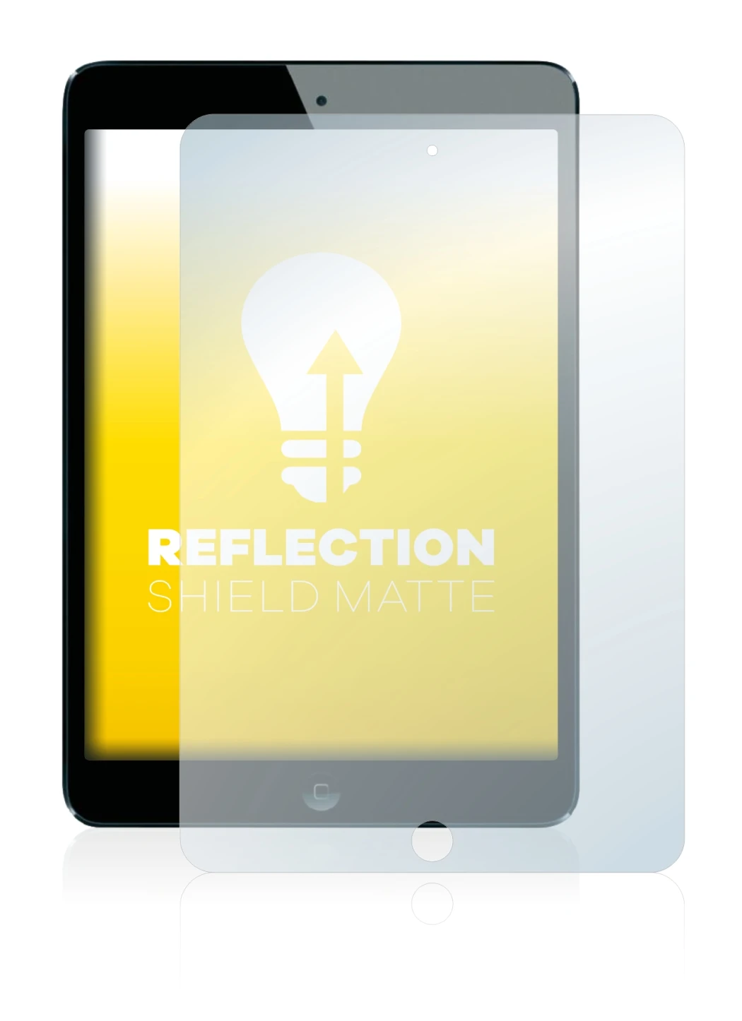 Image de l'appareil Apple iPad Mini 1 2012 avec une grande variété de protections d'écran.