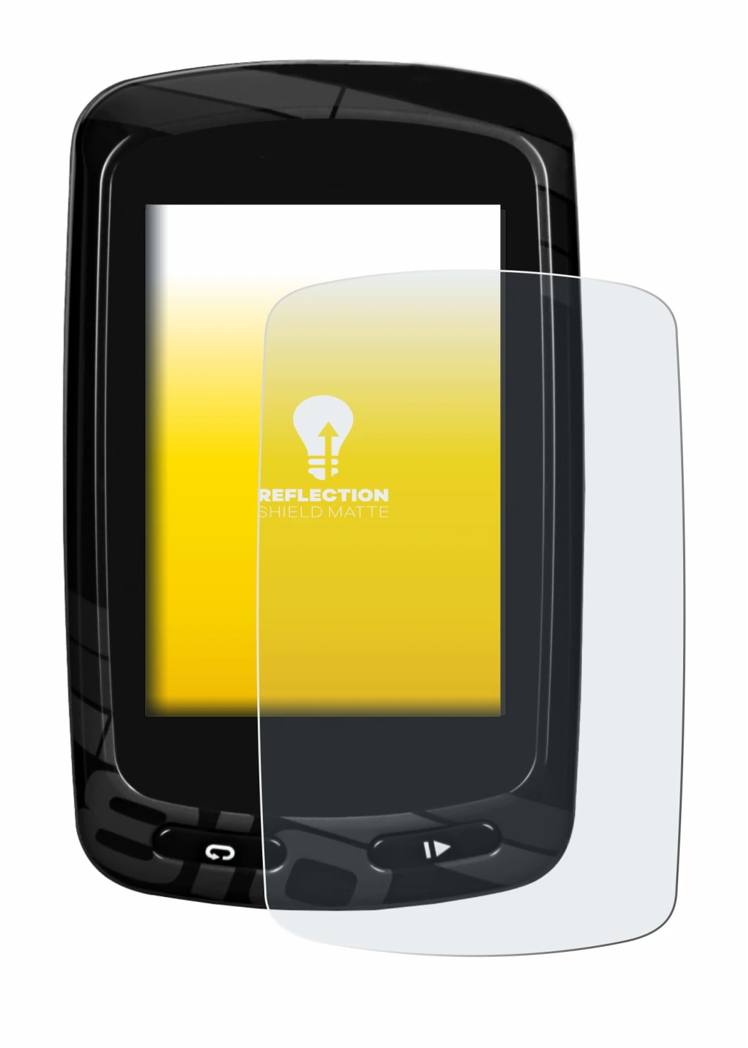 Image de l'appareil Garmin Edge 810 avec une grande variété de protections d'écran.