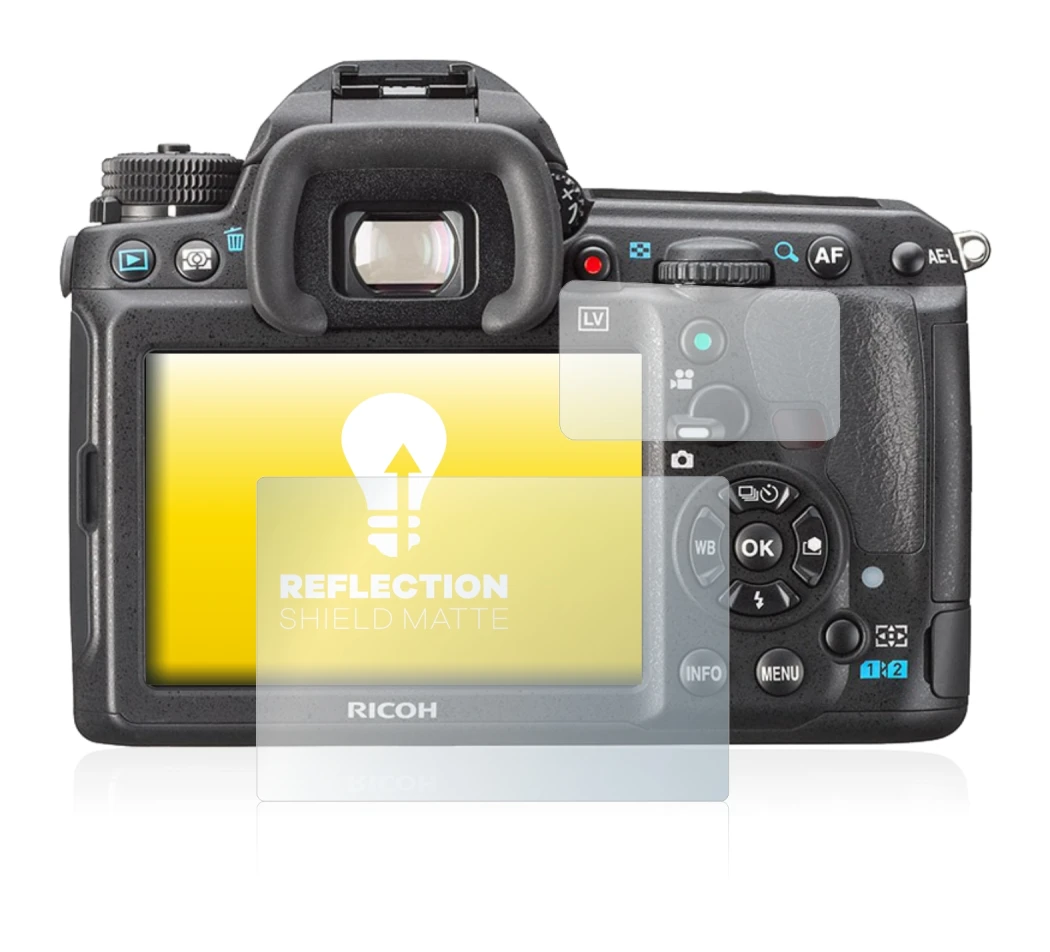 Image de l'appareil Pentax K3, K-3 avec une grande variété de protections d'écran.