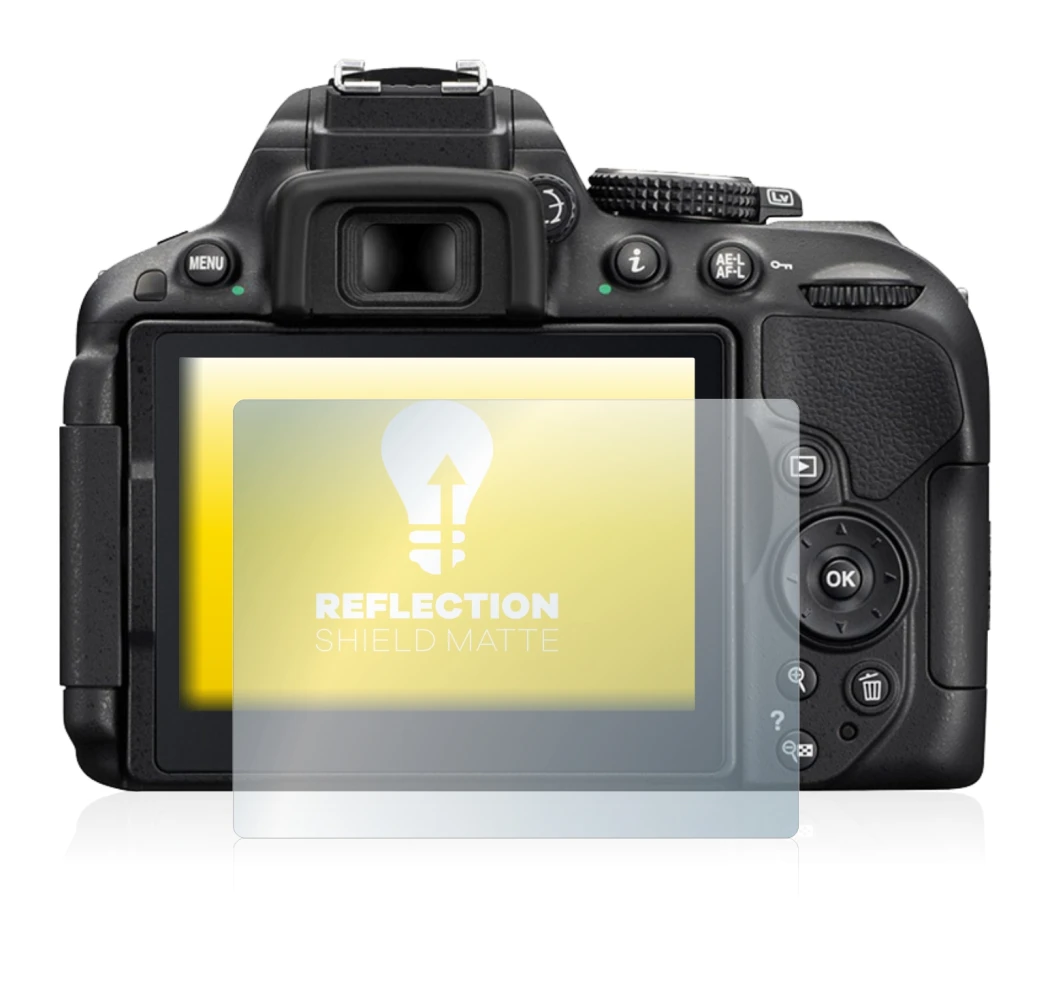 Image de l'appareil Nikon D5300 avec une grande variété de protections d'écran.