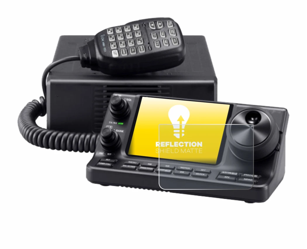 Image de l'appareil Icom IC-7100 avec une grande variété de protections d'écran.