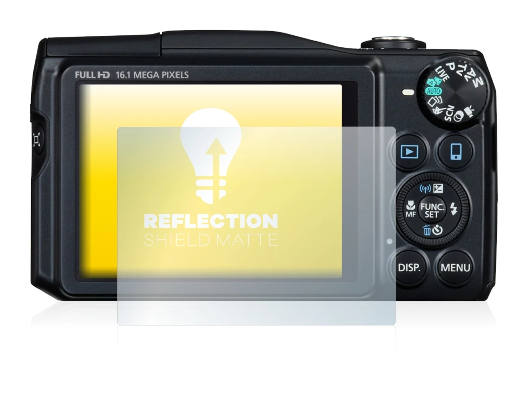 Image de l'appareil Canon PowerShot SX700 HS avec une grande variété de protections d'écran.