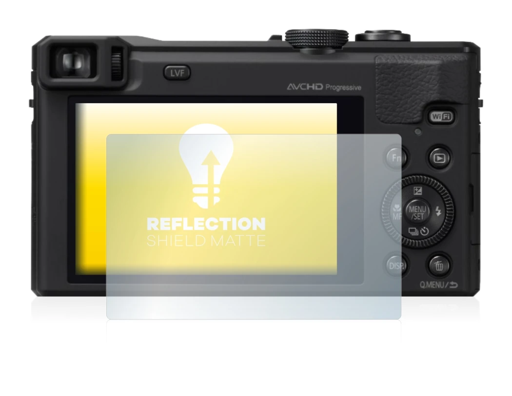 Image de l'appareil Panasonic Lumix DMC-TZ60 avec une grande variété de protections d'écran.