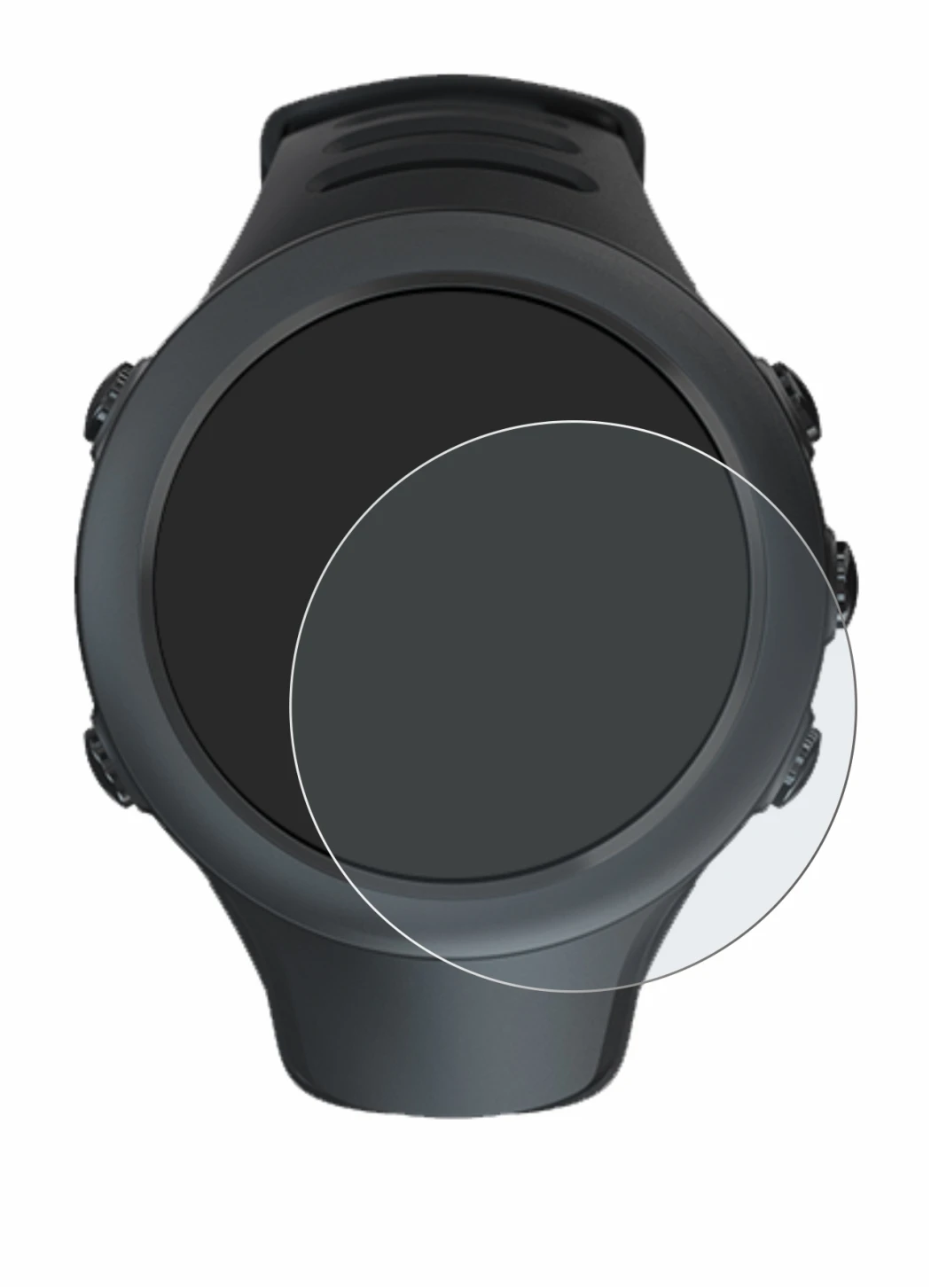 Image de l'appareil Suunto Ambit3 Sport Black avec une grande variété de protections d'écran.