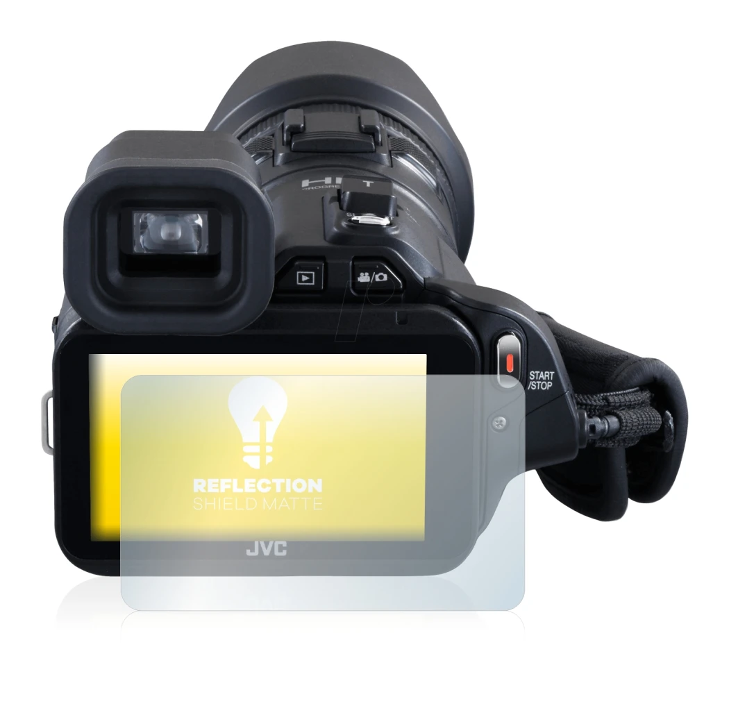 Image de l'appareil JVC GC-PX100BEU avec une grande variété de protections d'écran.