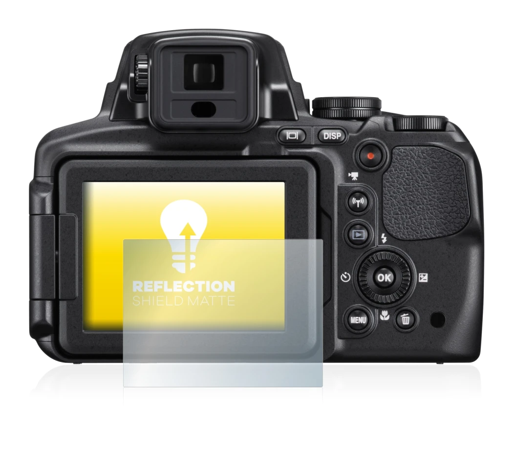 Image de l'appareil Nikon Coolpix P900 avec une grande variété de protections d'écran.